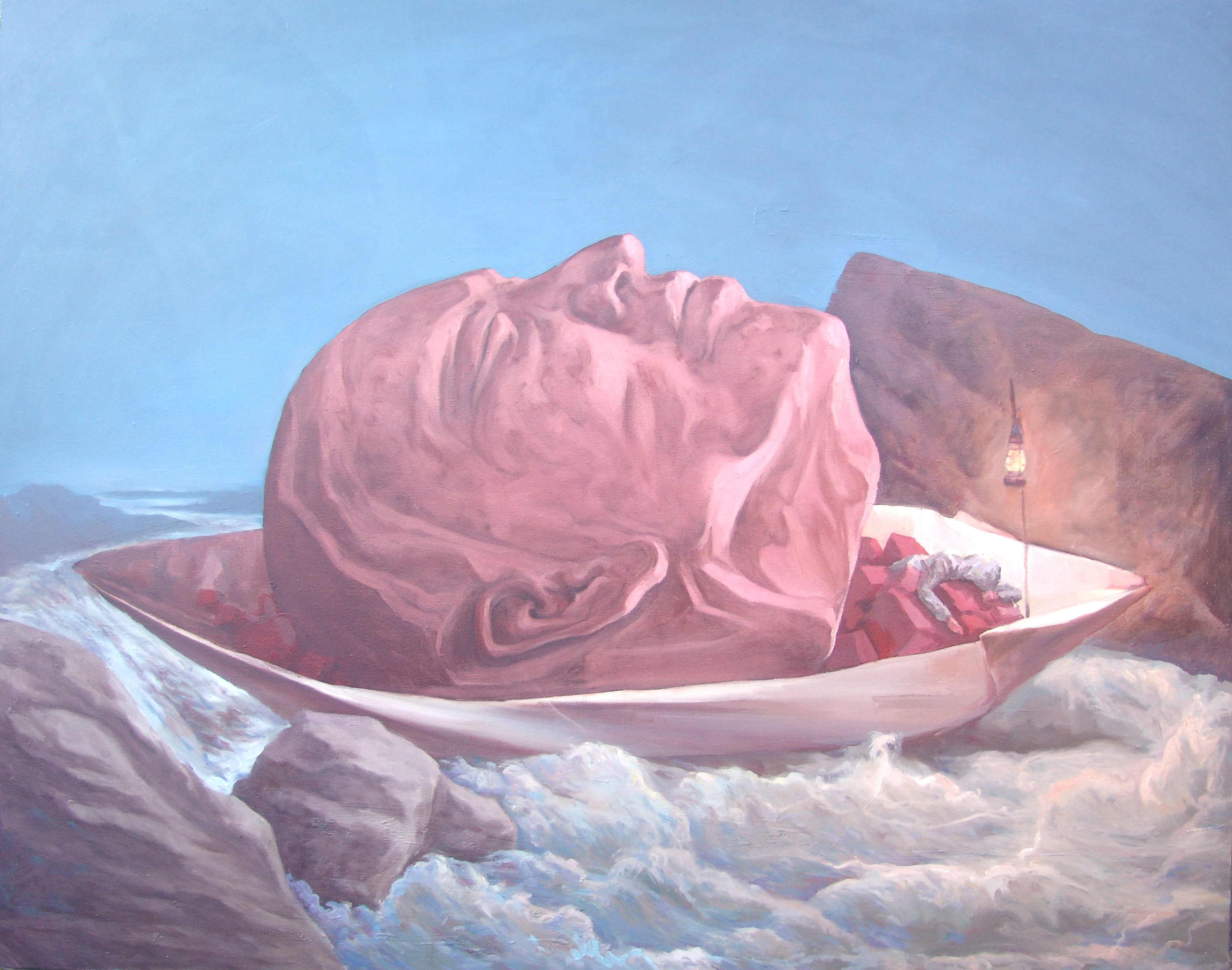 (图6) 冯大康，《抗疫启示录之六：时间的流向》，130×150CM，布面油画，2020年.jpg