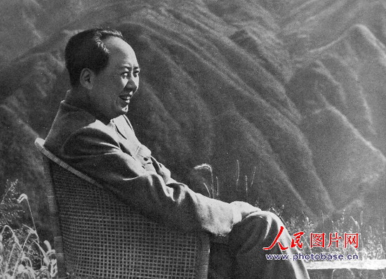 1961年，毛泽东同志在庐山。