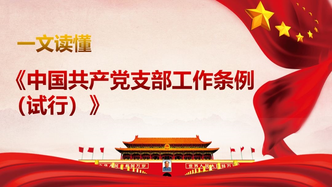 图解-《中国共产党支部工作条例（试行）》
