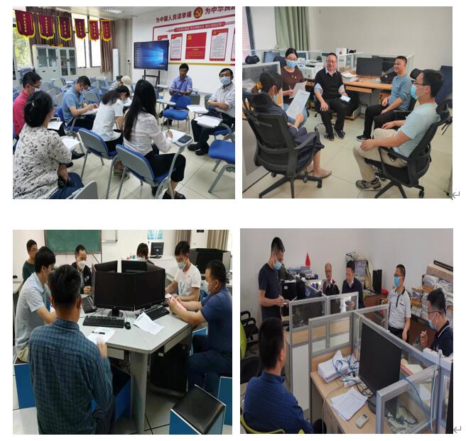 党员们分组开展民主评议.jpg