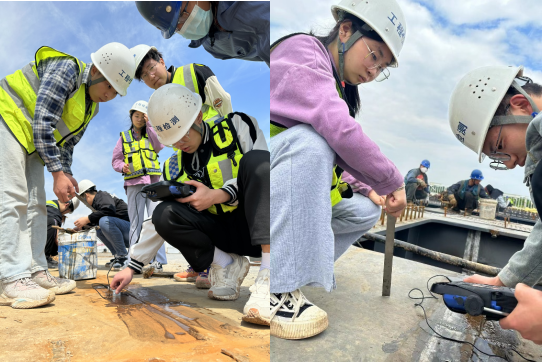 弋楠老师分项带学生提高技能现场检测实践.png