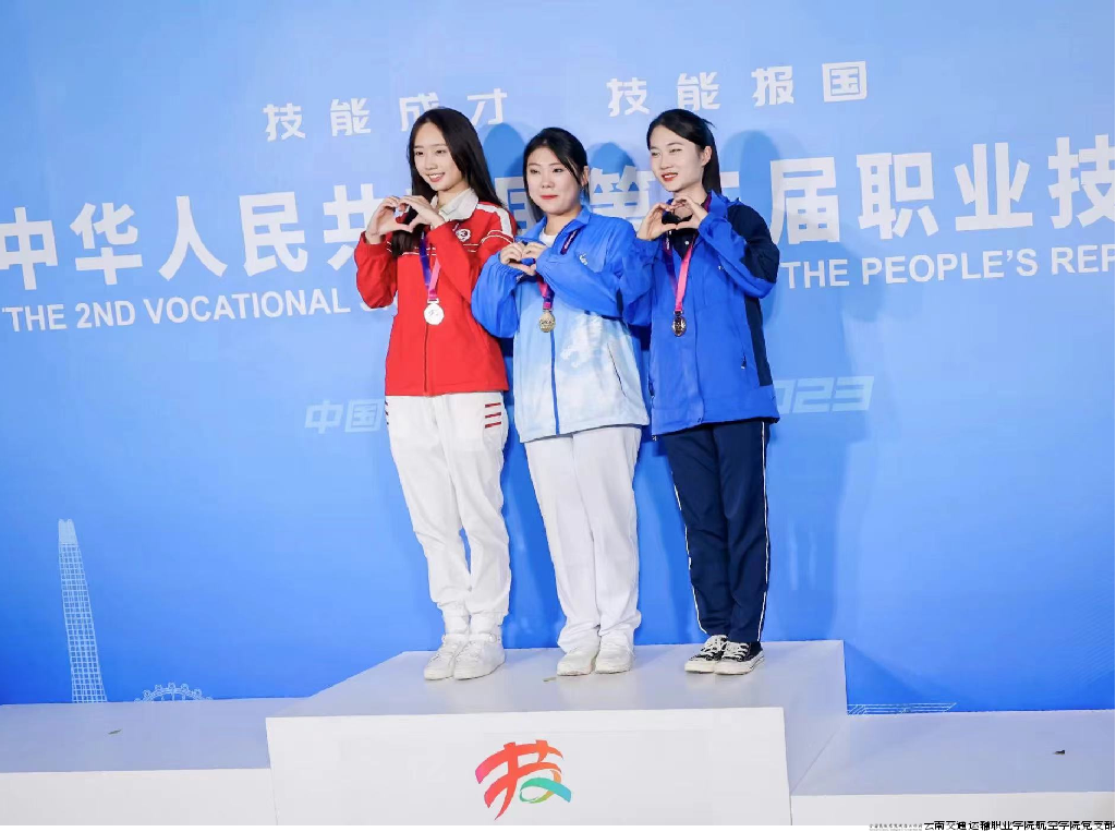 中华人民共和国第二届职业技能大赛酒店接待项目铜牌.png